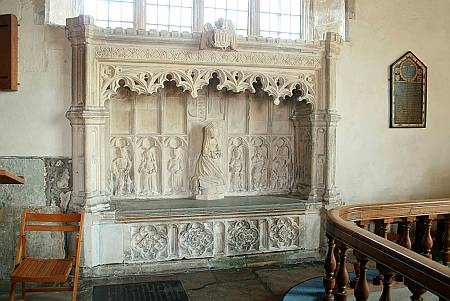 Carisbrooke - Lady Wadham's Tomb 1520